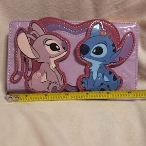 Stitch & Angel Valentines Day Wallet EUC. Loungefly Perfect Condition